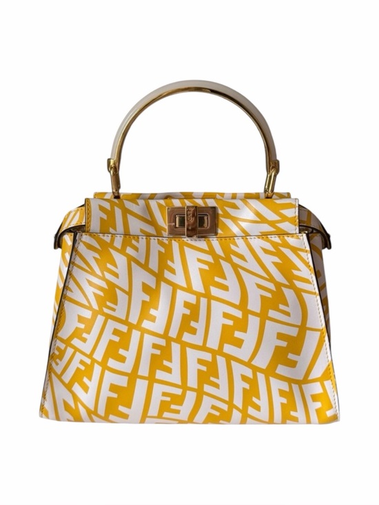 Fendi Handbags - 🌼Fendi Peekaboo x Sarah Coleman FF Vertigo - Mini Mimosa/White Gold Hardware